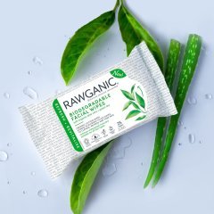 Rawganic Aloe Vera & Yeşilçay Özlü Makyaj Temizleme Mendili