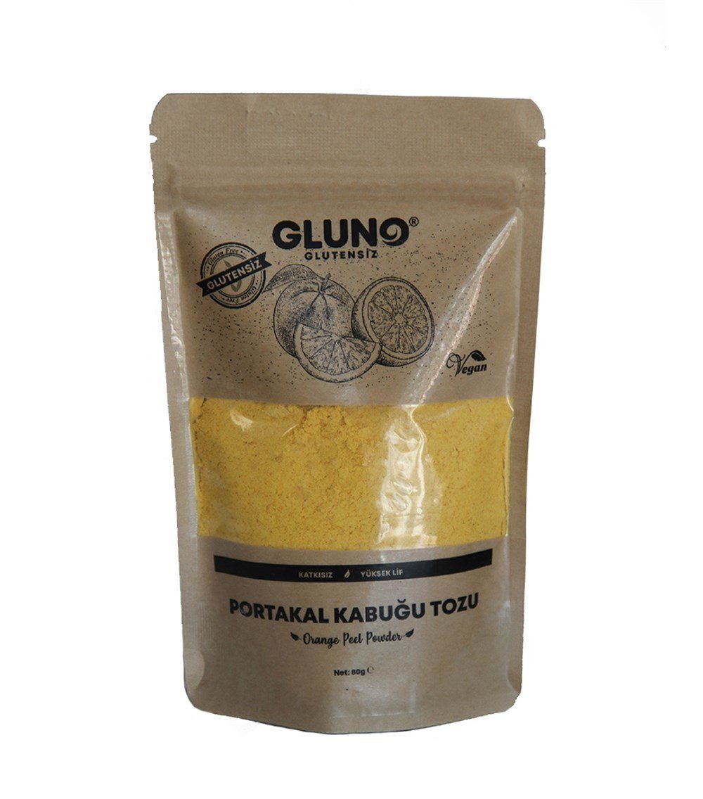 Gluno Glutensiz Portakal Kabuğu Tozu 80gr