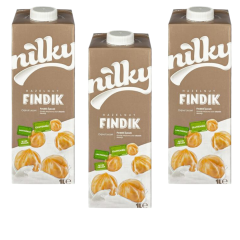 3'lü Nilky Fındık Sütü 1 LT
