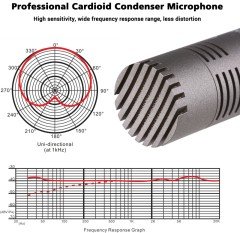 TAKSTAR CM-60 Kondenser Enstrüman Stüdyo Kayıt Mikrofonu cm60