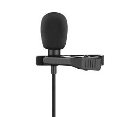 TCM-400 DSLR Kamera- Fotoğraf Makinesi ve Cep Telefonu Uyumlu 3.5 mm Lavalier Yaka Mikrofonu