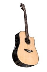 Valler VA555 Solid Top Cutaway Parlak Cilalı Akustik Gitar