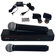 SHURE BLX288E/PG58-H8E Telsiz DUAL Vokal Mikrofon 2 Li set