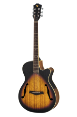 Valler AG213 SB Sunburst Cutaway Akustik Gitar