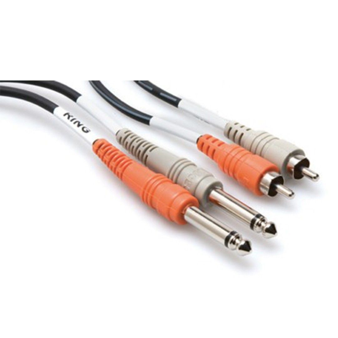 Hosa Cpr-203 Dual 1/4'' TS (M) - RCA (M) Balanssız Kablo 3 metre