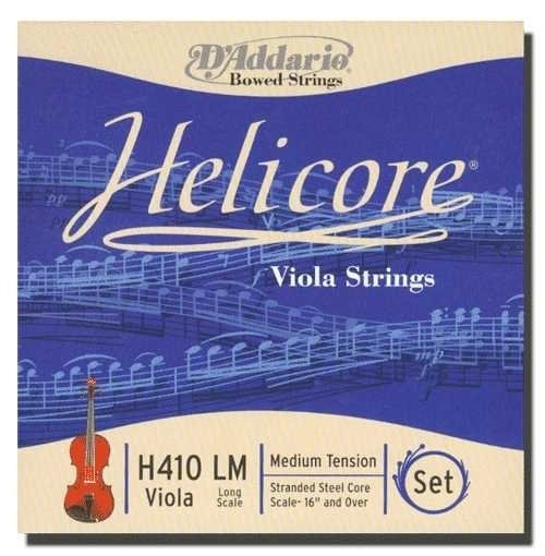 VIOLA TEL SETİ, HELICORE, LONG SCALE, MEDIUM TENSION, STRANDED STEEL CORE (BÜKÜMLÜ ÇELİK ÇEKİRDEK)