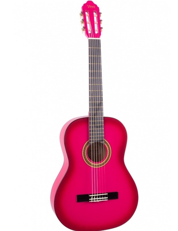 Valencia VC104PKS 4/4 Klasik Gitar Pembe