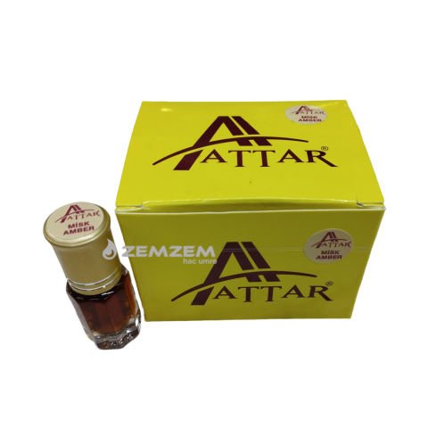 Attar Esans Misk Amber 3 ml 12 li