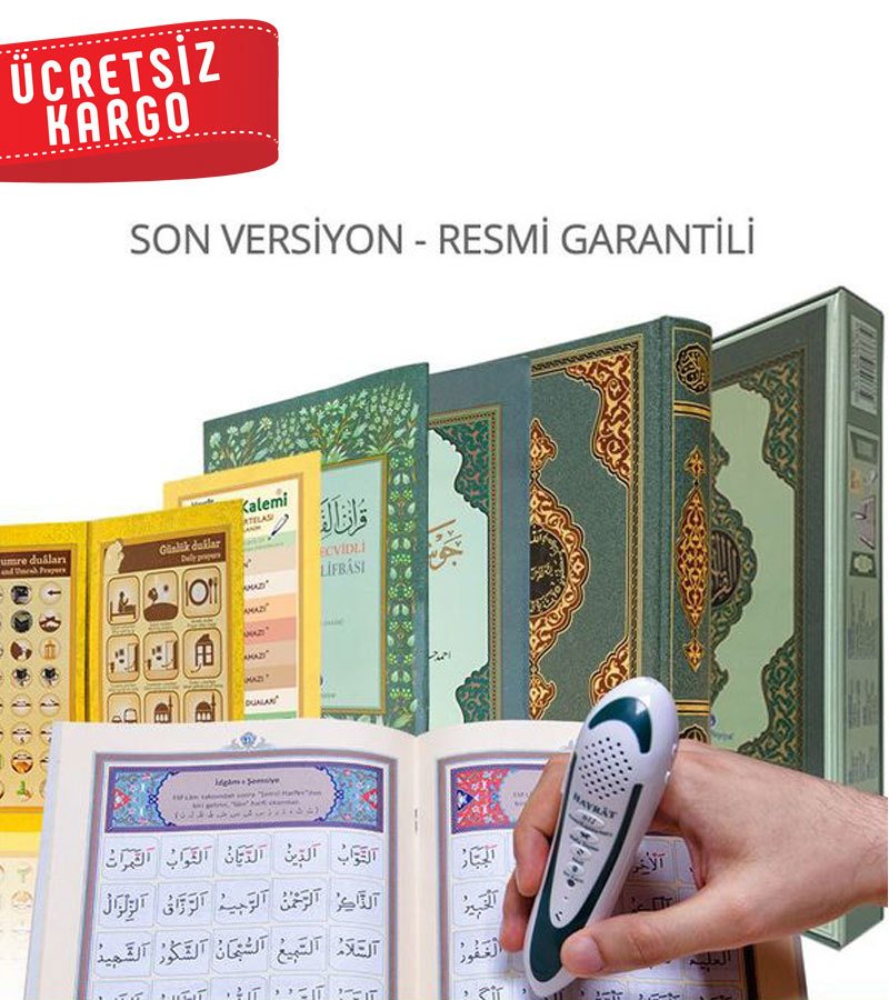 Hayrat Kalem Kuran Kerim Seti Yeşil Orta Boy