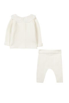 Kız Bebek Hırka + Pantalon Set