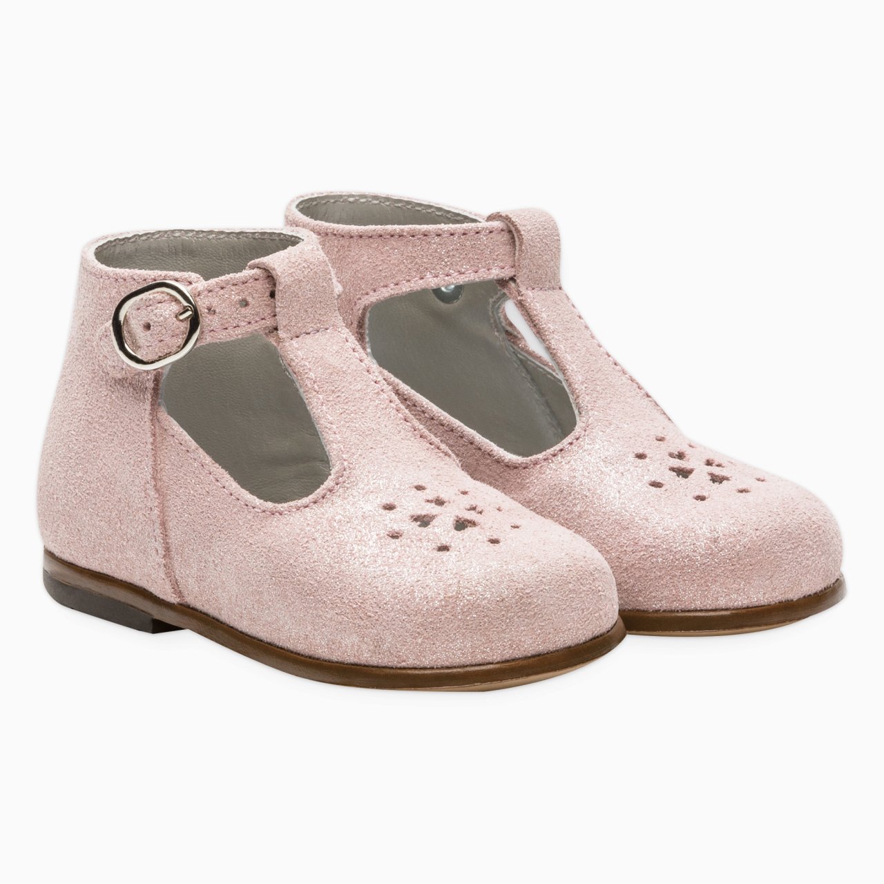 Kız Bebek Bilekten Tokalı Güderi Ayakkabı