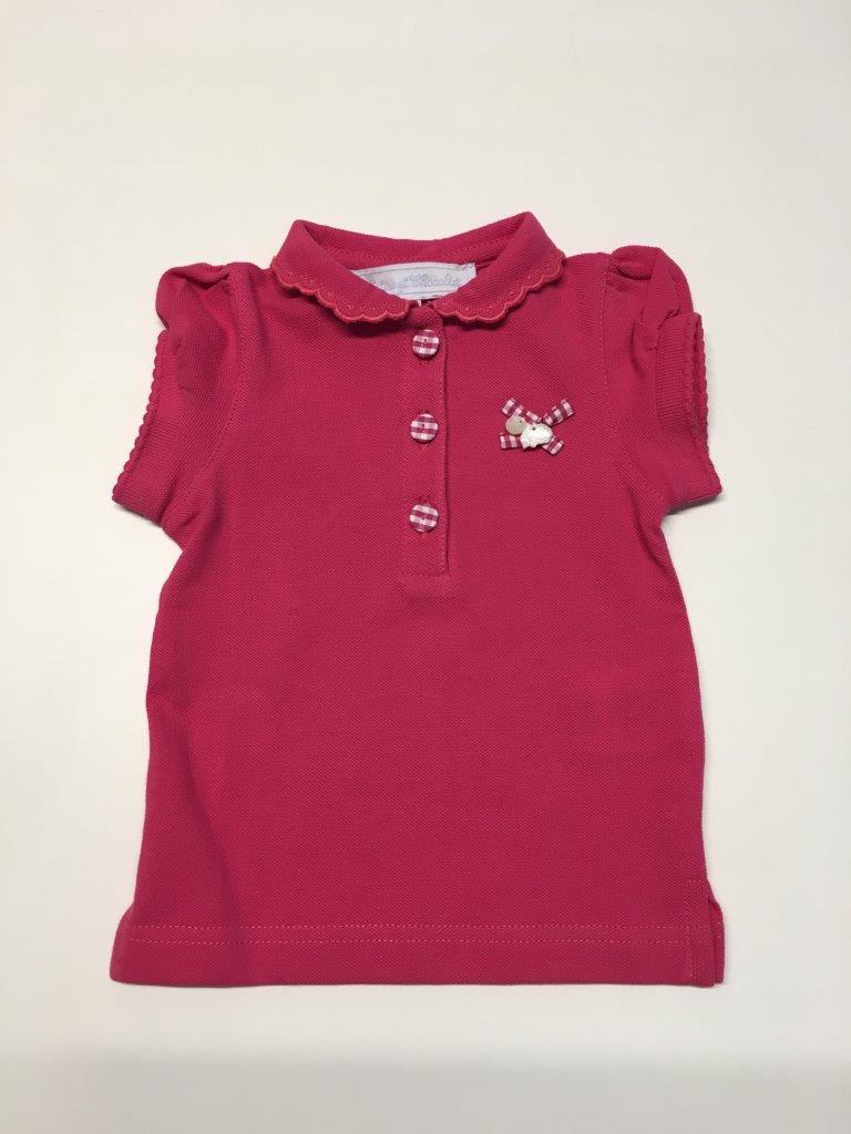 Kız Bebek Polo Yaka T-Shirt