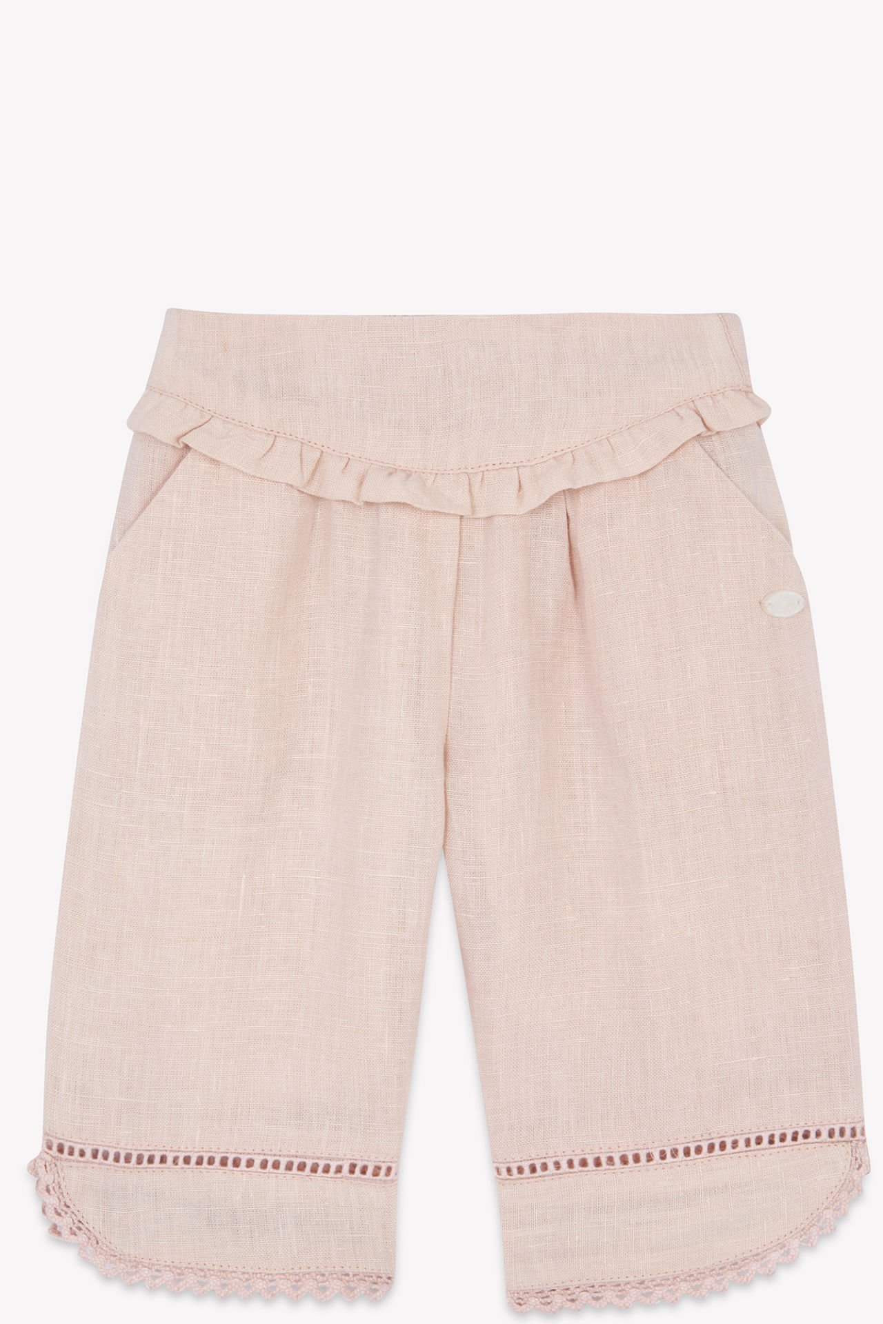 Kız Bebek Keten Pantalon