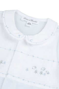 Erkek Bebek Önden Açılan Kadife Tulum