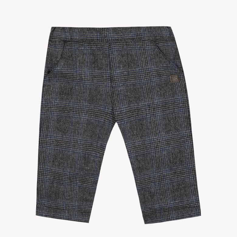 Erkek Bebek & Çocuk Cepli Kareli Pantalon