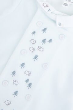 Erkek Bebek Önden Açılan Kadife Tulum