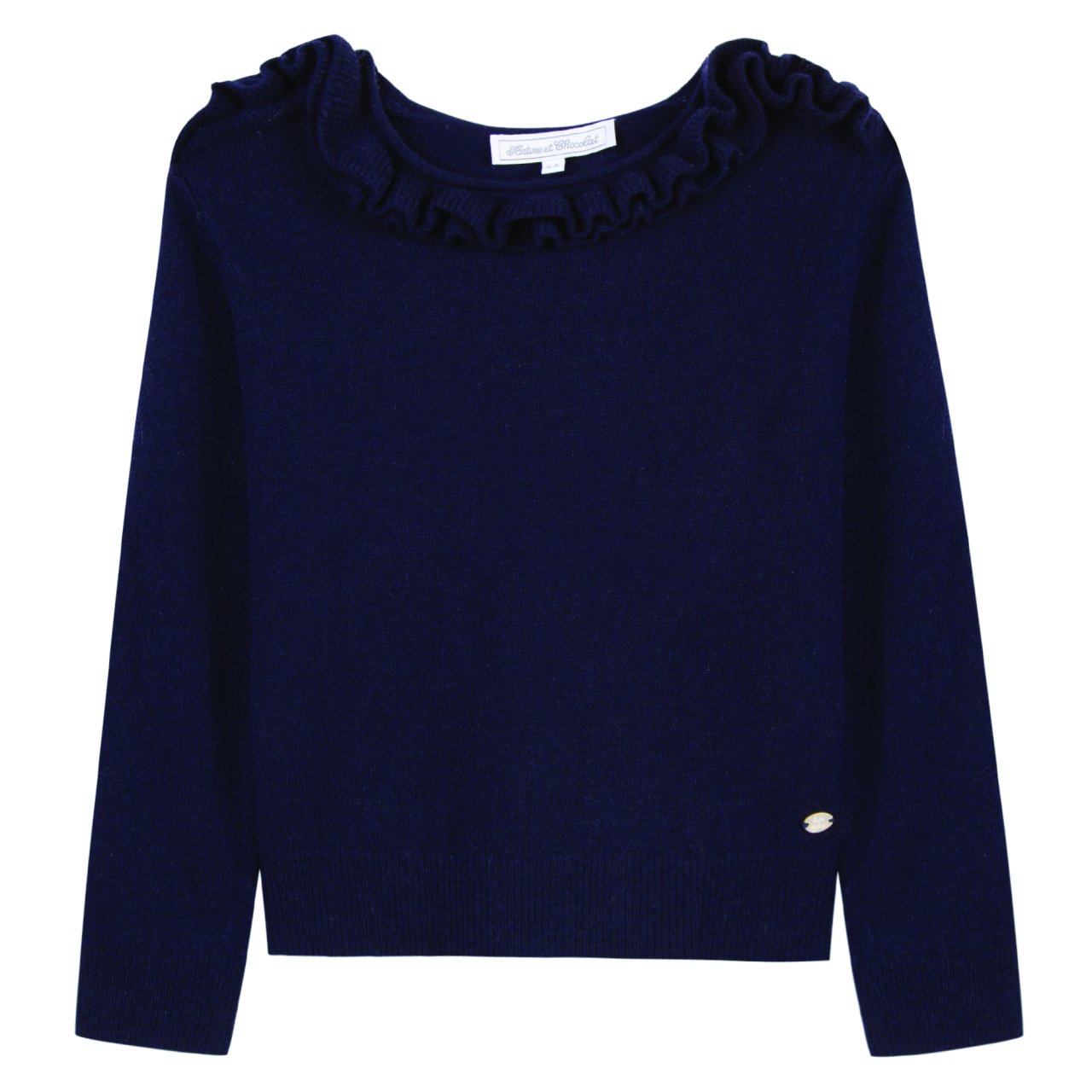 Kız Çocuk Yuvarlak Yaka Yün Kazak