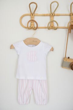 Kız Bebek T-Shirt + Pantalon Set