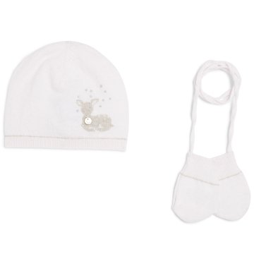 Kız Bebek Şapka Eldiven Set