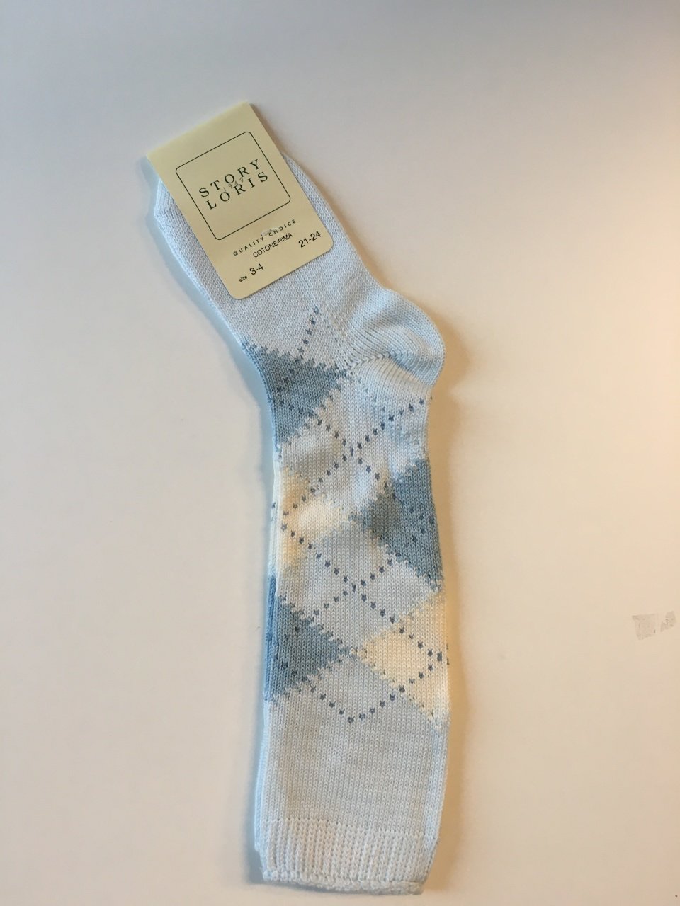 Erkek Baklava Desenli Çorap
