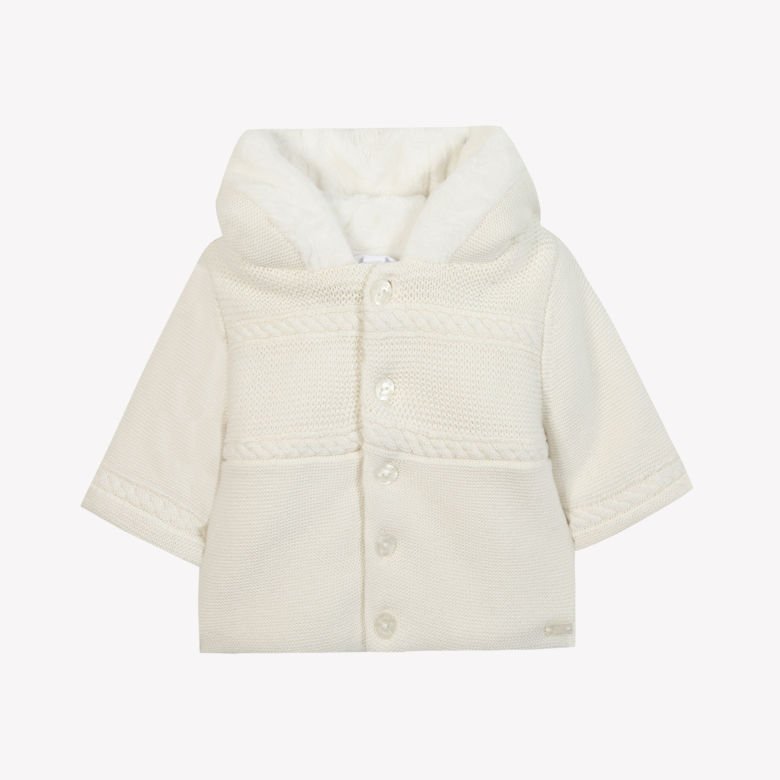 Bebek Muflonlu Triko Manto