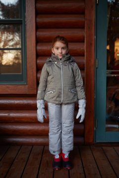 Kız Çocuk Askılı Kayak Pantolonu