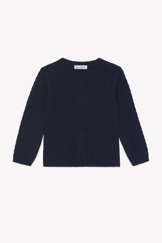 Erkek Çocuk Saç Örgülü Kazak