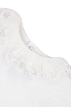 Kız Bebek Dantel Yakalı Bluz