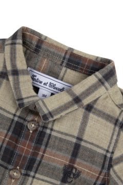 Erkek Bebek & Çocuk Kareli Coton Gömlek