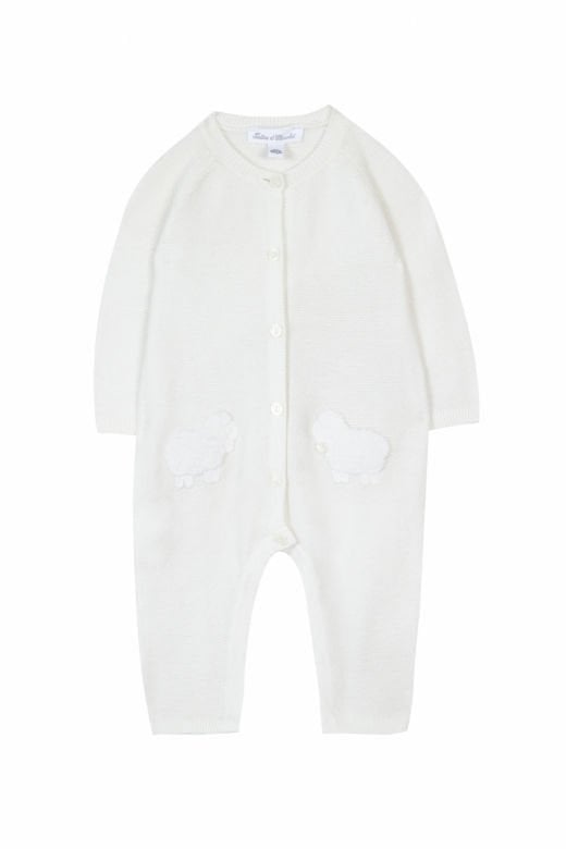 Triko Bebek Tulumu -kuzu aplikli-