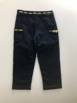 Kız Bebek Cepli Puanlı Pantalon