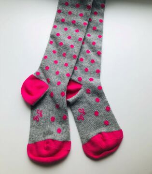 Kız Çocuk Puantiyeli Külotlu Çorap
