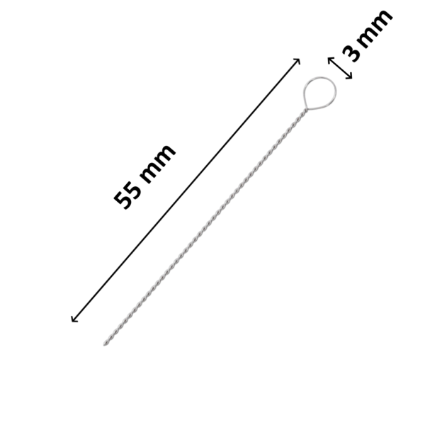 Borox Öze Ucu 3 mm - Halka Uçlu - Inoculation Loop 10 Adet