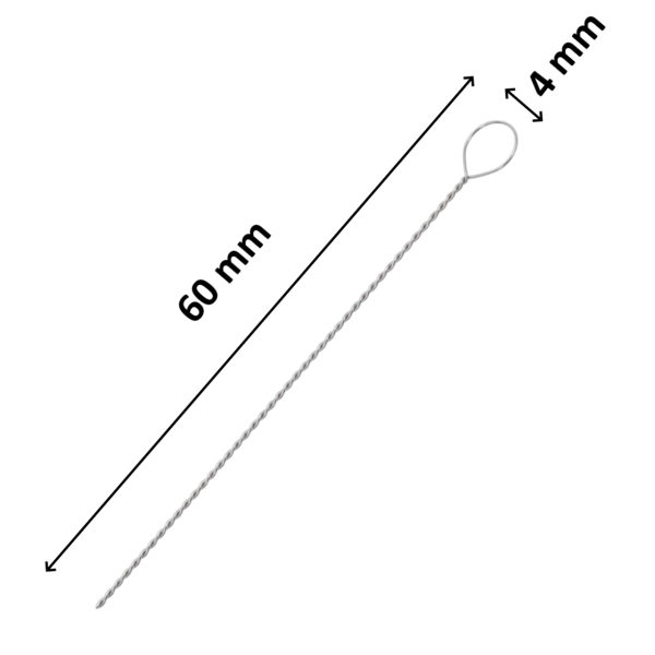 Borox Öze Ucu 4 mm - Halka Uçlu - Inoculation Loop 10 Adet