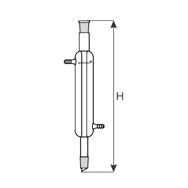 Borosil Cam Düz Soğutucu 300 mm - Liebig 29/32 Çift Şilifli