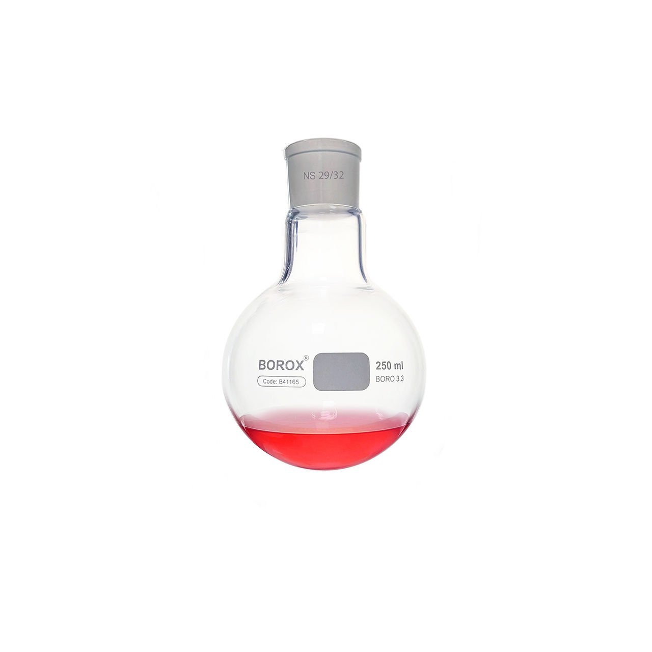 Borox Cam Balon 250 ml - Dibi Yuvarlak - Norm Şilifli 29/32 - Kaynatma Balonu