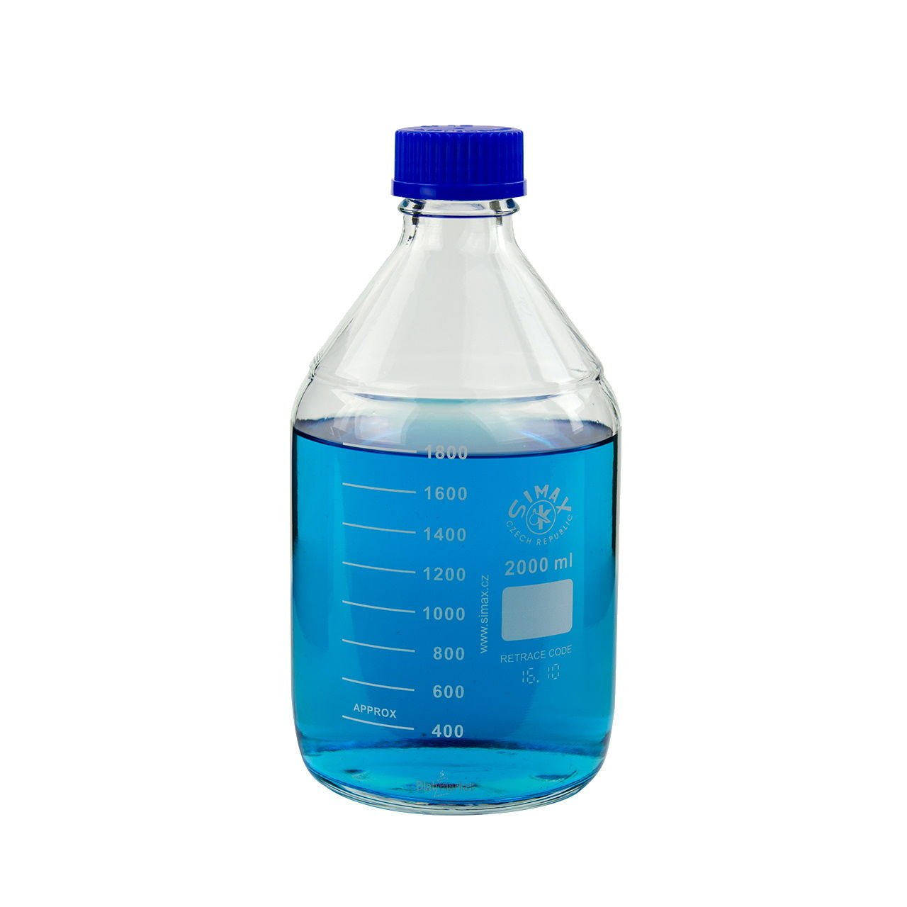 Simax Cam Otoklav Şişe 2000 ml - Vida Kapaklı Boş Şişe