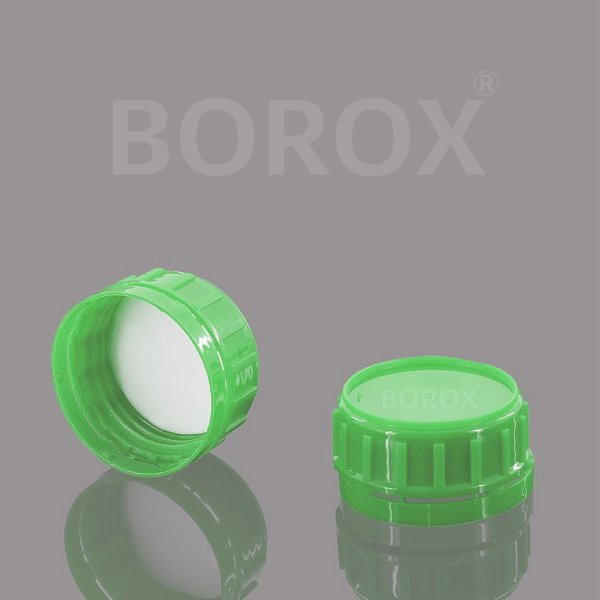 Borox Plastik Yuvarlak Şişe 250 ml - Yeşil Kapaklı 5 Adet