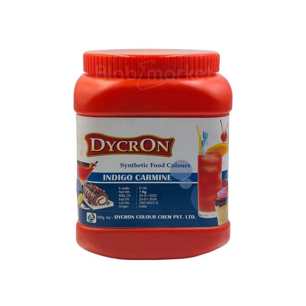 Dycron Indigo Carmine - E132 – Koyu Mavi Sentetik Gıda Boyası - Toz Renklendirici