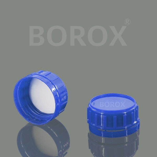 Borox Plastik Yuvarlak Şişe 500 ml - Mavi Kapaklı 5 Adet