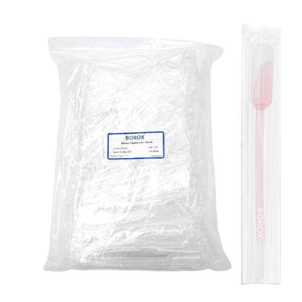 Borox Steril Pastör Pipeti - Plastik Damlalık 0.5-1 ml 1000 Adet Toptan