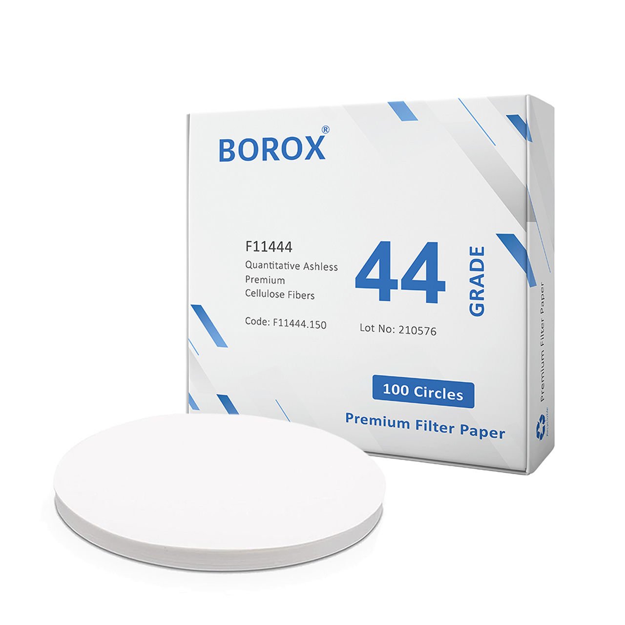 Borox Külsüz Filtre Kağıdı 150 mm Kantitatif - Yavaş Hız - Grade 44
