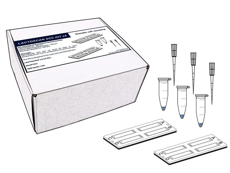 Lactoscan SCC KIT × 4 - Somatik Hücre Sayım Cihazı Test Kiti