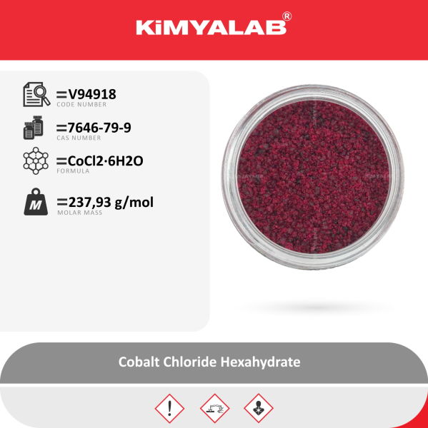 Kimyalab Kobalt Klorür 1Kg - Cobalt Chloride Hexahydrate