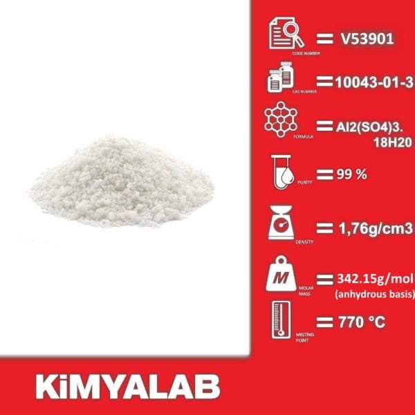 Kimyalab Alüminyum Sülfat - Aluminium Sulfate 25 Kg-Koli Toptan