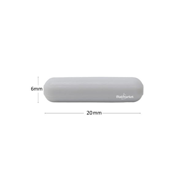 Manyetik Balık 6x20 mm - Teflon Karıştırıcı Balık Silindirik - 10 Adet Paket