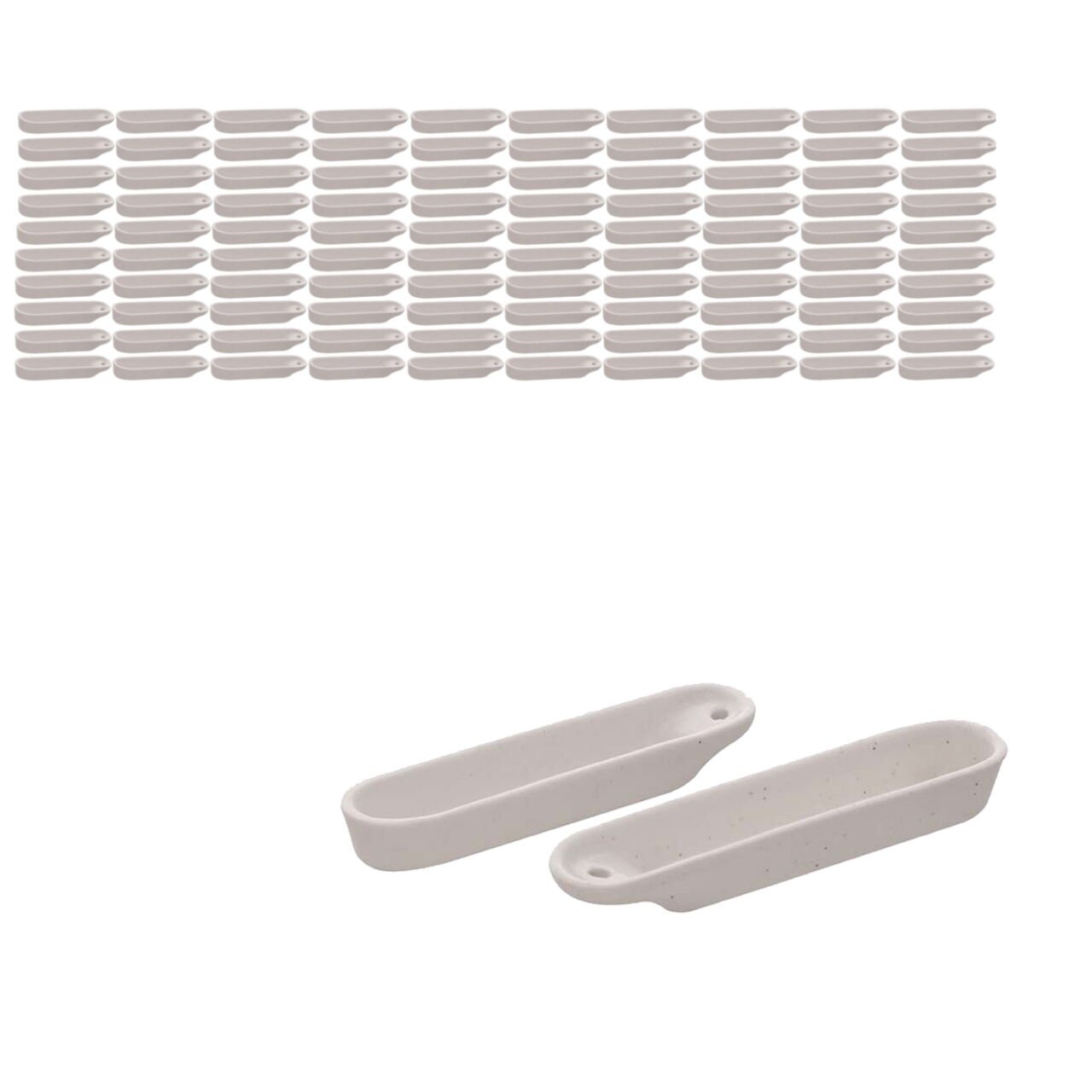 Borox Porselen Yakma Kabı 85mm - Yakma Teknesi - 100 Adet Toptan - Kayıkçık