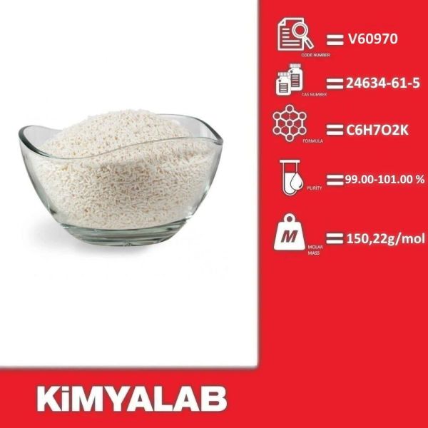 Kimyalab Potasyum Sorbat Granül - Potassium Sorbate Granular 25 Kg-Koli Toptan