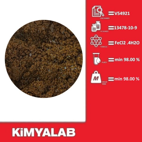 Kimyalab Demir(II) Klorür Tetrahidrat 250gr - Iron(II) Chloride Tetrahydrate