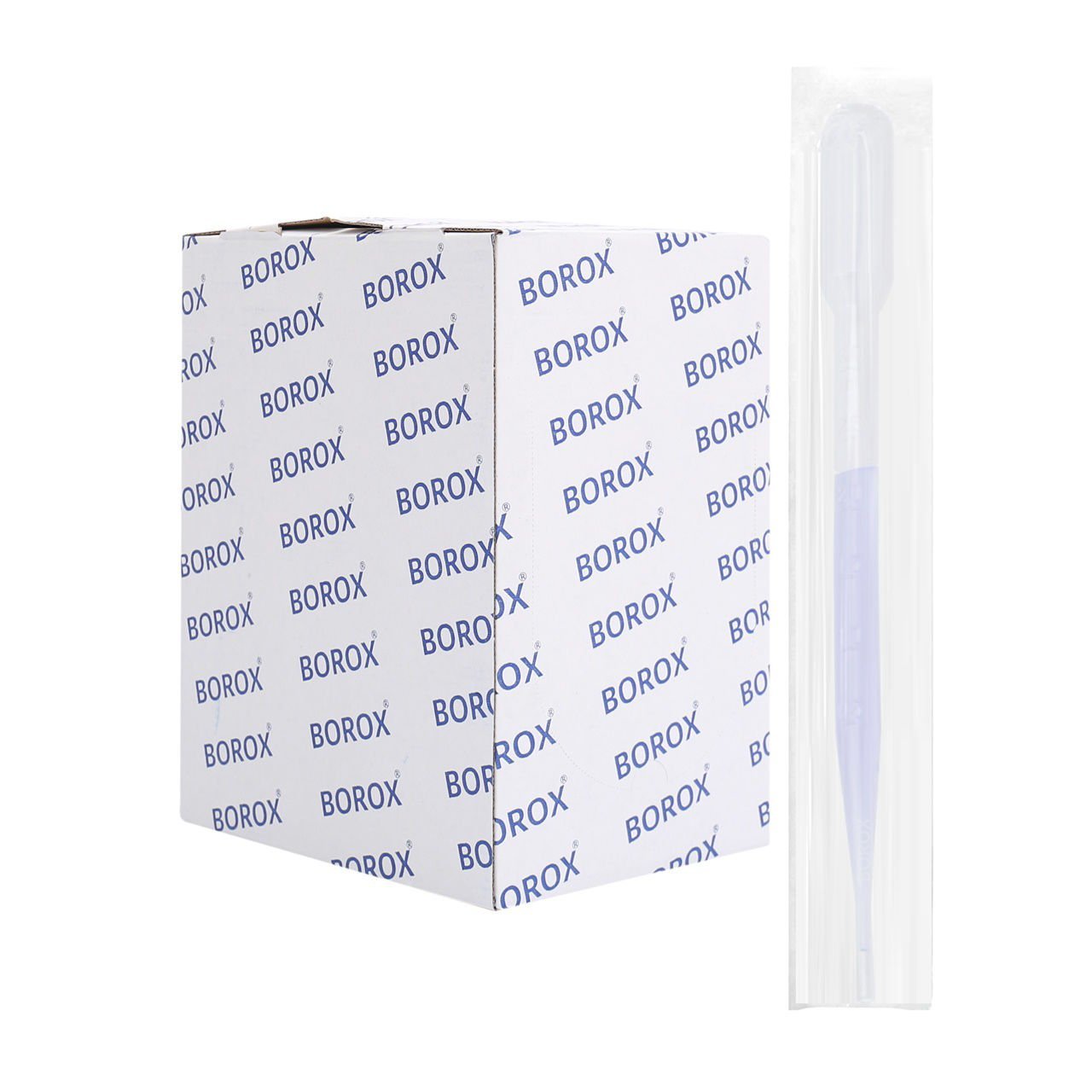 Borox Steril Pastör Pipeti - Plastik Damlalık 0.5-3 ml - 250 Adet - Tek Tek Poşetli